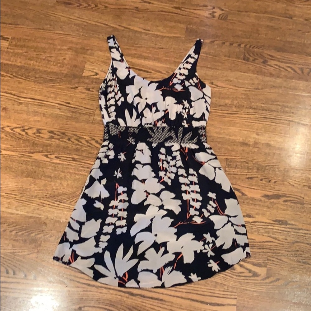 Babaton silk, smocked waist dress